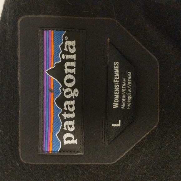 Patagonia Large Black Fleece Lined, Waterproof Zip-up Jacket - Picture 6 of 7